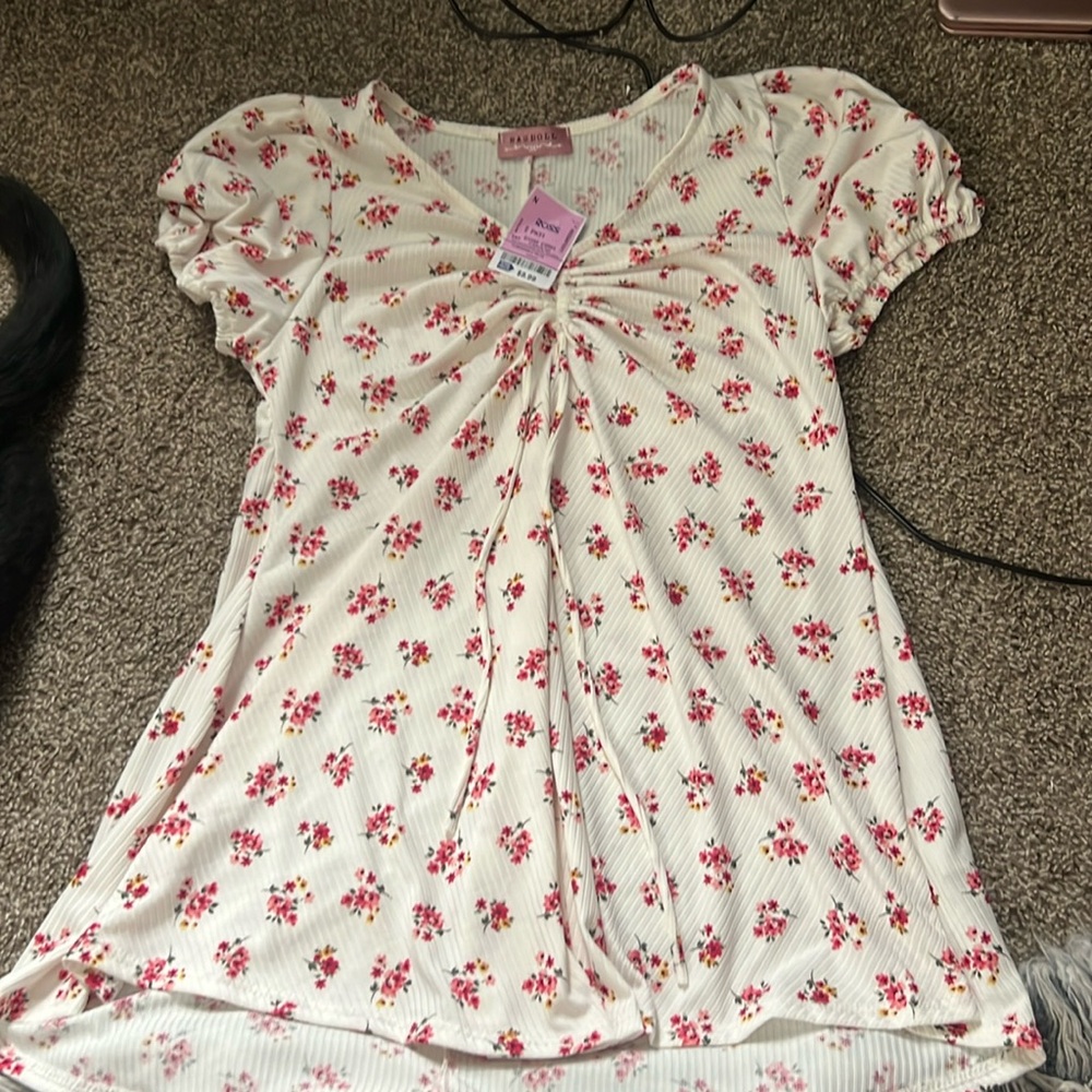 Ragdoll Floral Maternity Shirt